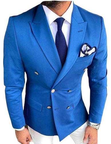 Designer blau zweireiher - blau,