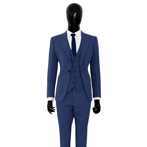 Slim fit herrenanzug blau - slim,