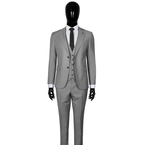 Slim fit herrenanzug grau - fit,