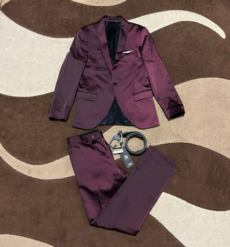 Herren anzug set burgunderrote - set,